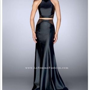 🖤 La Femme Gown 🖤 2 pc vegan leather NWT stunner